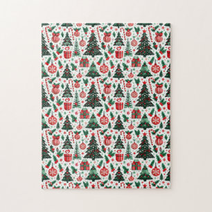 Weihnachtsbaum, Geschenke, Zuckerstange Puzzle