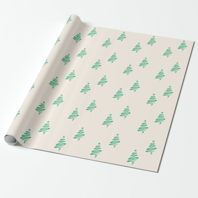 Weihnachtsbaum Geschenkpapier (Ungerollt)