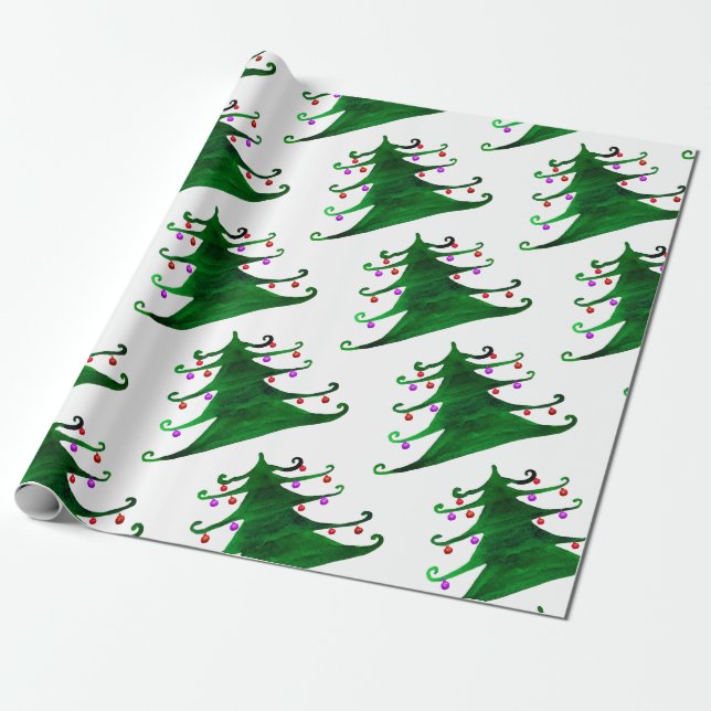 Weihnachtsbaum-Geschenkpapier Geschenkpapier (Ungerollt)