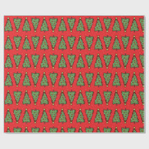 Weihnachtsbaum-Geschenkpapier