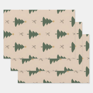 Weihnachtsbaum Geschenkpapier Set