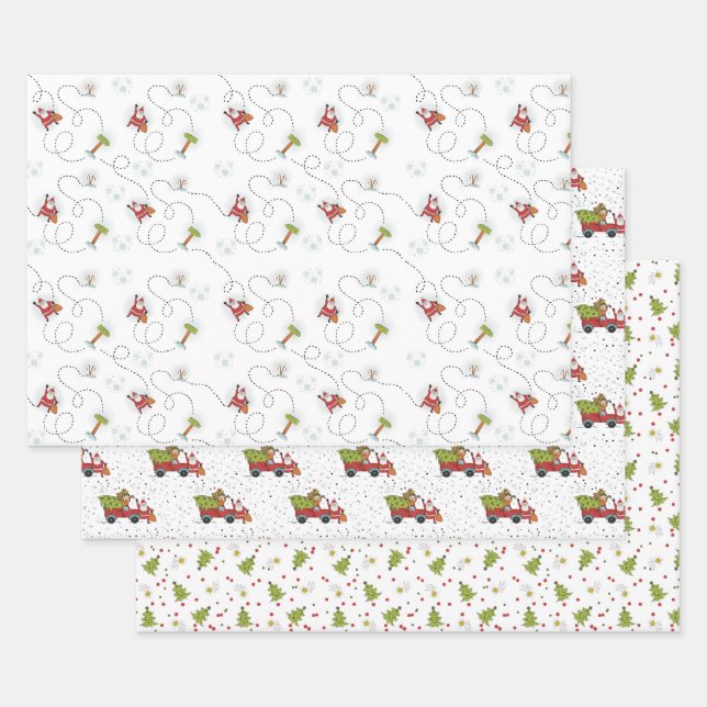 Weihnachtsbaum Geschenkpapier Set (Set)