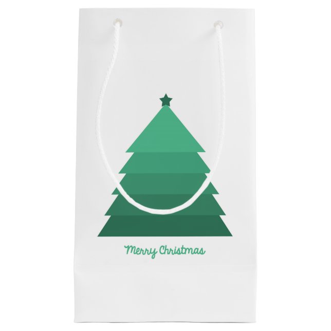 Weihnachtsbaum-Geschenktasche Kleine Geschenktüte (Vorderseite)