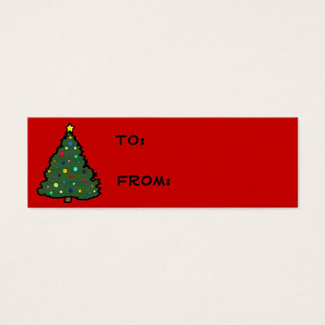 Weihnachtsbaum-Geschenktasten (Vorderseite)