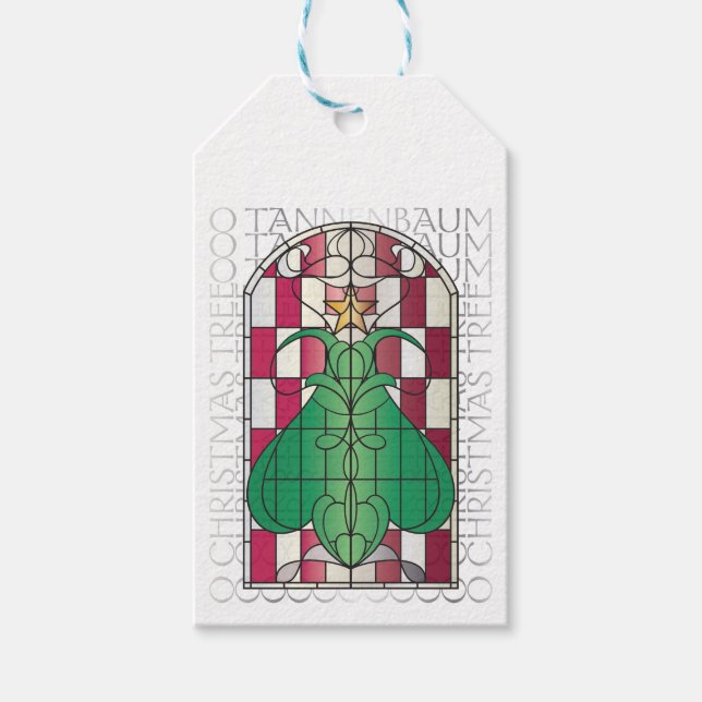 Weihnachtsbaum-Geschenktasten Geschenkanhänger (Vorderseite)