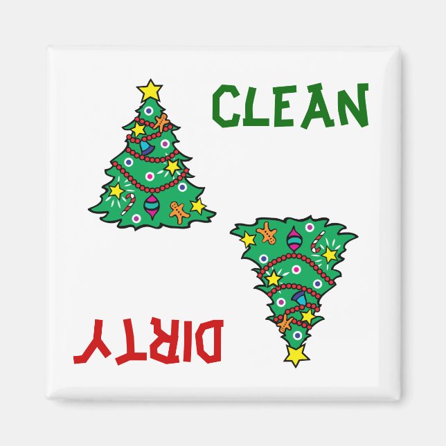 Weihnachtsbaum Geschirrspüler Magnet (Vorne)