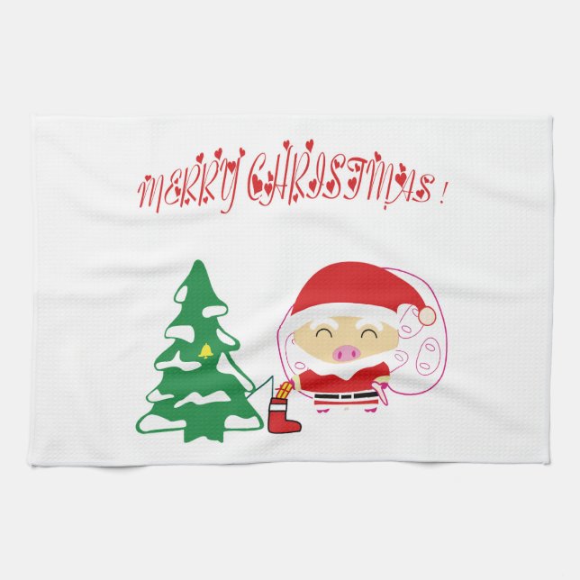 Weihnachtsbaum Geschirrtuch (Horizontal)
