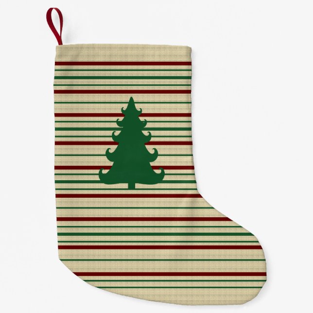 Weihnachtsbaum gestreift kleiner weihnachtsstrumpf (Vorderseite)