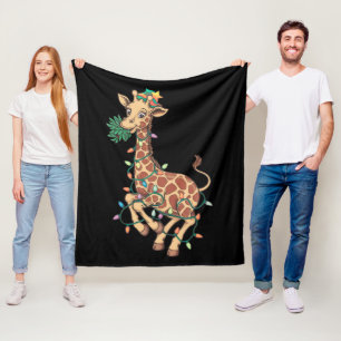 Weihnachtsbaum Giraffe Lover Geschenk Liebe Fleecedecke
