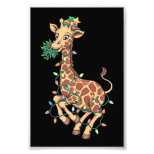 Weihnachtsbaum Giraffe Lover Geschenk Liebe Fotodruck