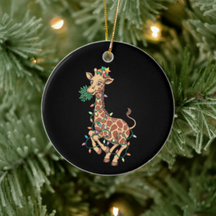 Weihnachtsbaum Giraffe Lover Geschenk Liebe Keramik Ornament