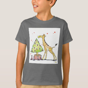 Weihnachtsbaum & Giraffe - Weihnachtsfest T-Shirt