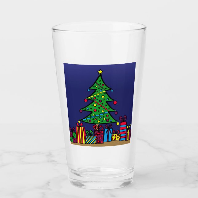 Weihnachtsbaum Glas (Vorderseite)