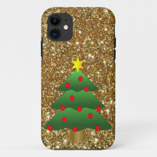 Weihnachtsbaum-Glitzer Case-Mate iPhone Hülle