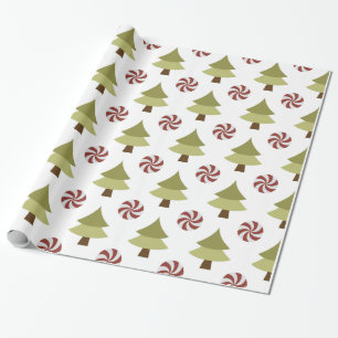 Weihnachtsbaum-Glossy Wrapping Paper Geschenkpapier