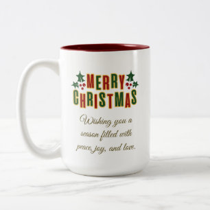 Weihnachtsbaum Gold Glitter Modernes Geschenk, Wei Zweifarbige Tasse