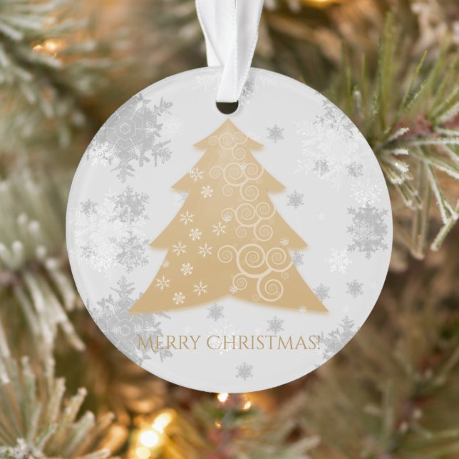 Weihnachtsbaum Gold Ornament (Baum)