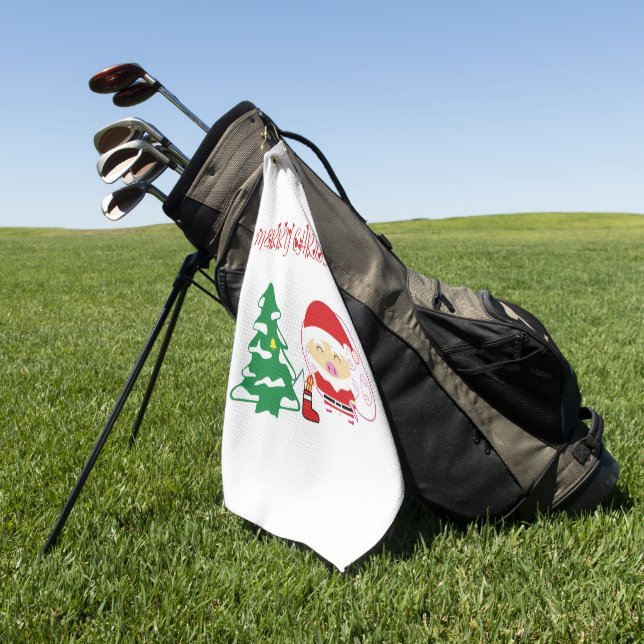 Weihnachtsbaum Golf Handtücher (Gras)