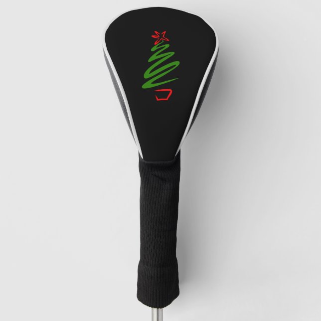 Weihnachtsbaum Golf Headcover (Vorderseite)