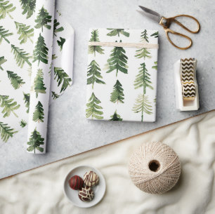 Weihnachtsbaum Grüne Pine Tree Geschenkpapier
