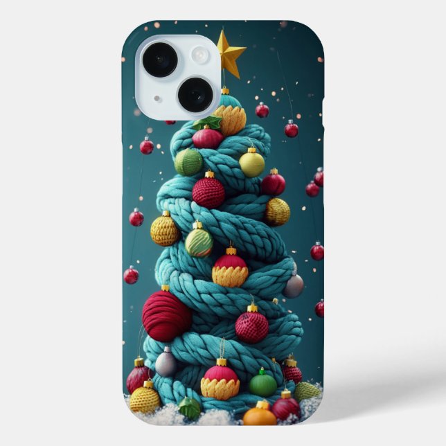 Weihnachtsbaum Grüner Roter Weihnachtsbaum Case-Mate iPhone Hülle (Rückseite)