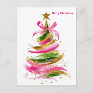 Weihnachtsbaum-Gruß Feiertagspostkarte