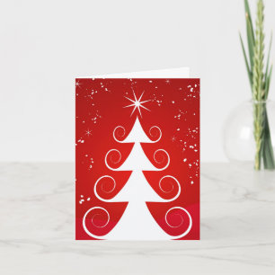 Weihnachtsbaum-Gruß-Karte Feiertagskarte