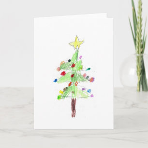 Weihnachtsbaum-Gruß-Karte Feiertagskarte