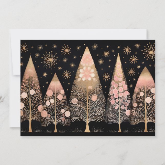 Weihnachtsbaum-Grußkarte Feiertagskarte (Vorderseite)