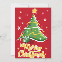 Weihnachtsbaum Grußkarte zum Fest