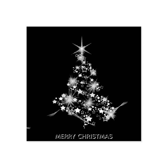 Weihnachtsbaum Gummistempel (Prägung)