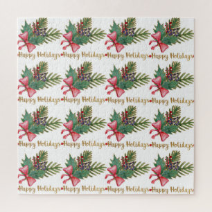 Weihnachtsbaum Handprint Kunst Puzzle