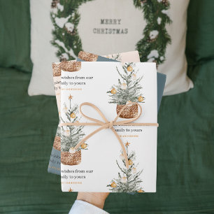 Weihnachtsbaum   Happy Holiday Geschenkpapier Set