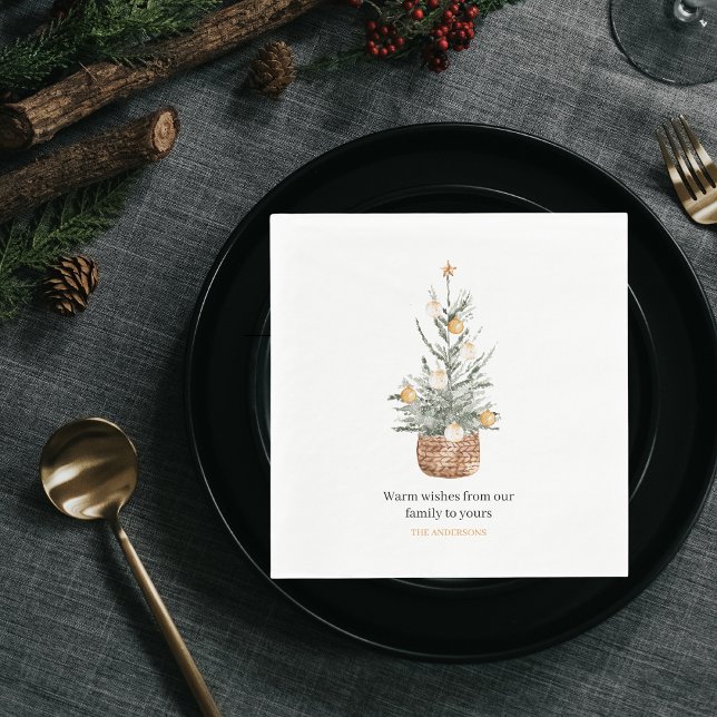 Weihnachtsbaum | Happy Holiday Serviette (Von Creator hochgeladen)