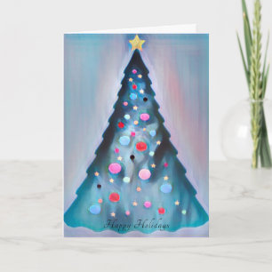Weihnachtsbaum-Happy Holidays Karte