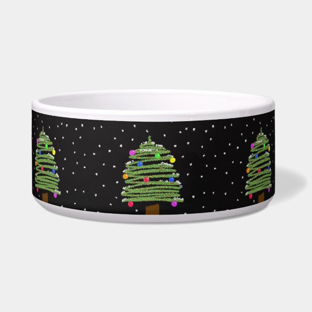 Weihnachtsbaum Haustier Bowl Napf (Vorderseite)