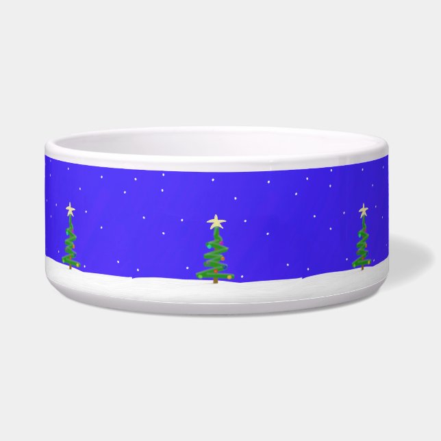 Weihnachtsbaum Haustier Bowl Napf (Vorderseite)