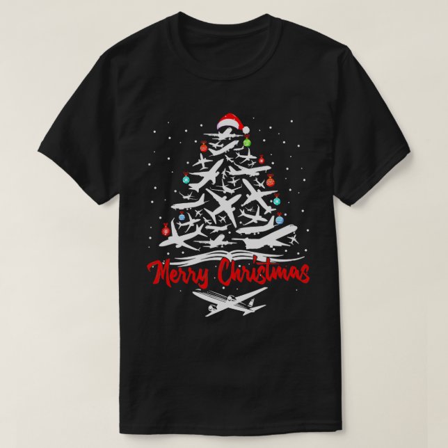 Weihnachtsbaum-Hemden T-Shirt (Design vorne)