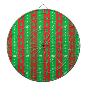 Weihnachtsbaum-Hintergrundmuster Dartscheibe