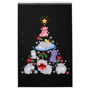 Weihnachtsbaum Hippo  Xmas Hippopotamus Kalender
