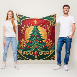Weihnachtsbaum Holiday Fleece Blanket