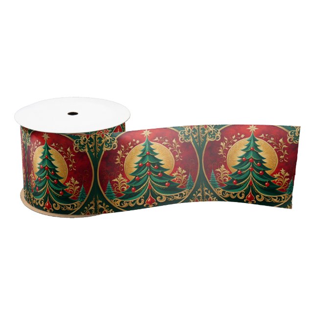 Weihnachtsbaum Holiday Satin Ribbon Satinband (Spule)