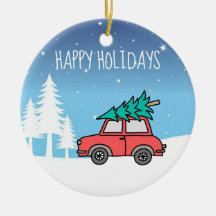 Weihnachtsbaum Holidays Circle Ornament