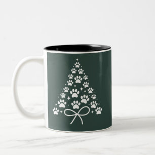 Weihnachtsbaum Hunde Liebhaber Besitzer Geschenk U Zweifarbige Tasse