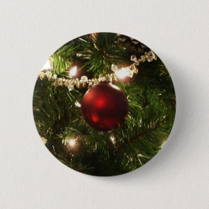 Weihnachtsbaum I Feiertag Hübscher grüner und rote Button