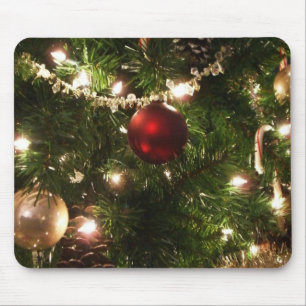 Weihnachtsbaum I Feiertag Hübscher grüner und rote Mousepad
