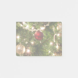 Weihnachtsbaum I Feiertag Hübscher grüner und rote Post-it Klebezettel