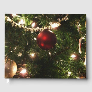 Weihnachtsbaum I Urlaub Hübsch grün und rot Gästebuch