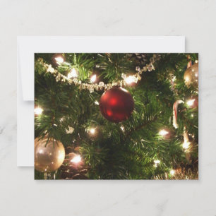 Weihnachtsbaum I Urlaub Hübsch grün und rot Karte