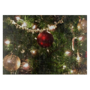 Weihnachtsbaum I Urlaub Hübsch grün und rot Schneidebrett
